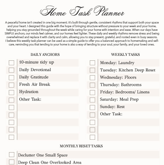 Home Task Planner